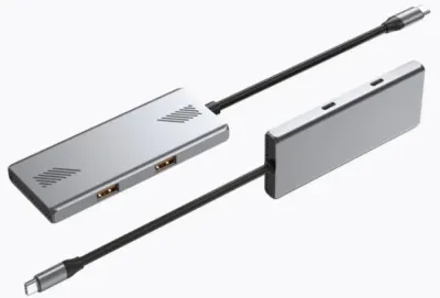 Gembird UHB-CM-U310-A2C2-01 USB-C hub, 4-port USB-A and USB-C USB 3.2 Gen 2