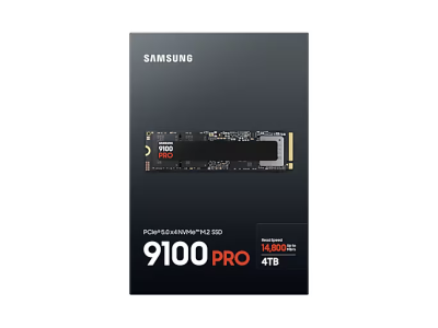 Samsung 9100 Pro SSD NVMeM.2 PCIe 5.0 4TB, Crni