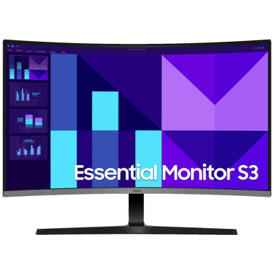Samsung LS32D396GAUXEN monitor 32" curved FullHD Essential S3 HDMI VGA, black