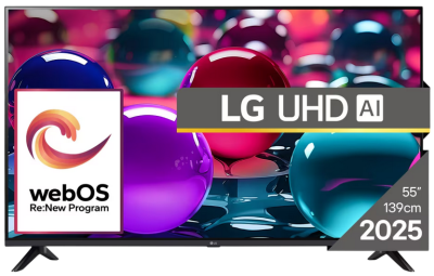 LG 55UA73003LA Televizor 55" 4K UHD Smart TV 2025, Crni