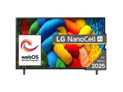LG 43NANO80A3B Televizor 43" 4K HDR Smart NanoCell TV 2025