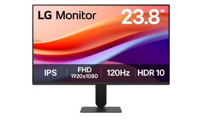 LG 24U41YA-B.AEUQ Monitor 23.8" IPS 1920x1080 120Hz 5ms GtG VGA HDMI Adaptive sync VESA, Crni