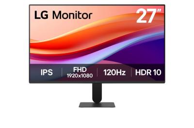 LG 27U41YA-B Monitor 27" IPS 1920x1080 120Hz 5ms GtG VGA HDMI Adaptive Sync VESA, Crni