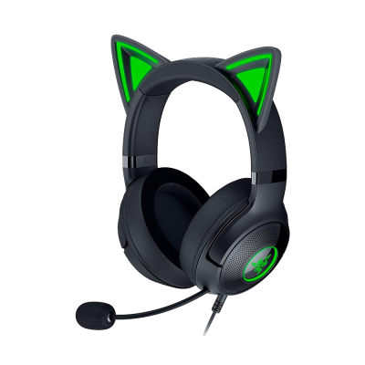 Razer RZ04-04730100-R3M1 Kraken Kitty V2 Slušalice USB slušalice sa RGB Kitty Ears FRML pakovanje, Crne
