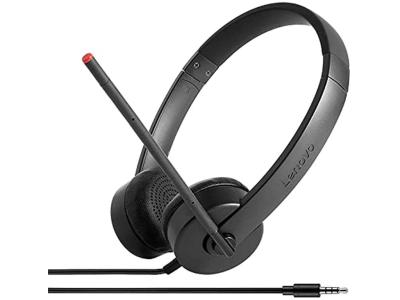 Lenovo Essential Stereo Slušalice sa mikrofonom, Crne