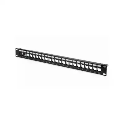 Netiks SKP-24-0.5U Patch panel modularni shielded 19/0.5U sa 24 slota za STP/UTP module