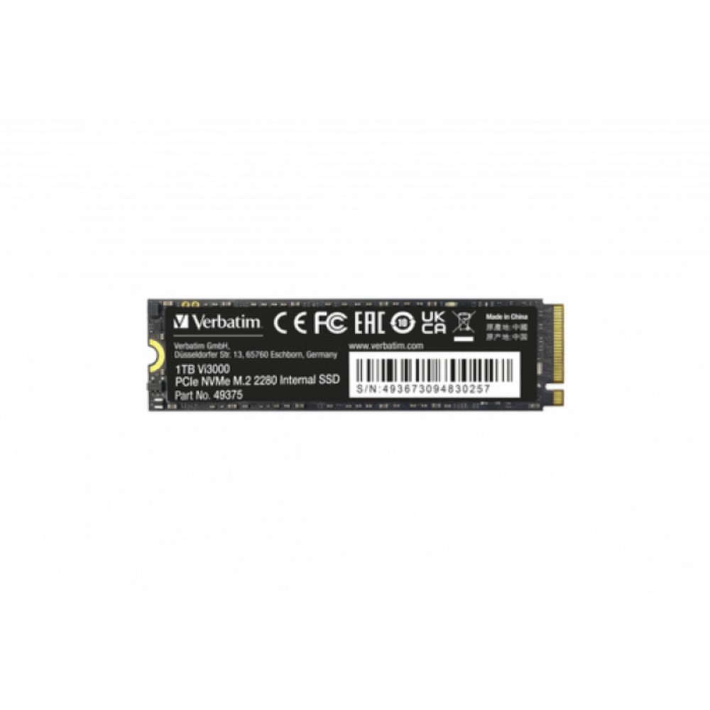Verbatim VI3000 PCIE NVME M.2 SSD 1TB (49375)