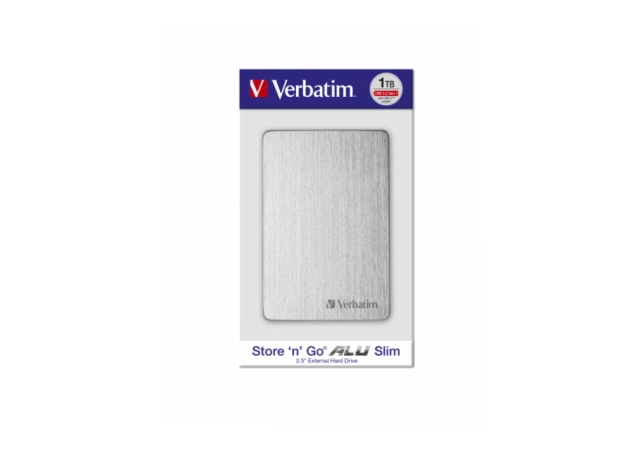 Verbatim 53663 Hard disk Store'n'Go E2.5" 1TB USB 3.2, Srebrne boje