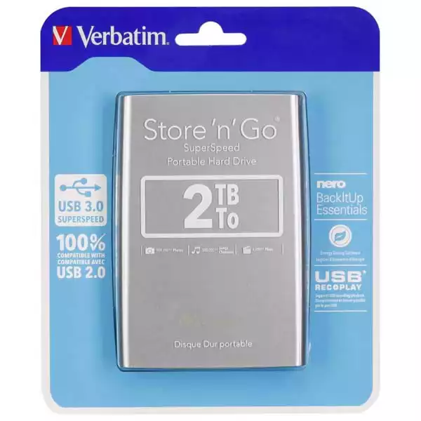 Verbatim 53189 Eksterni hard disk 2TB