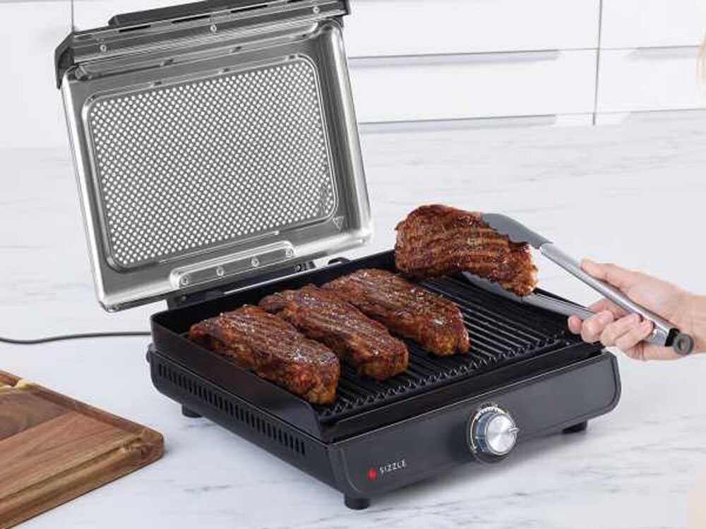 Ninja GR101EU Gril Sizzle 1450W 28 x 37cm, Crna
