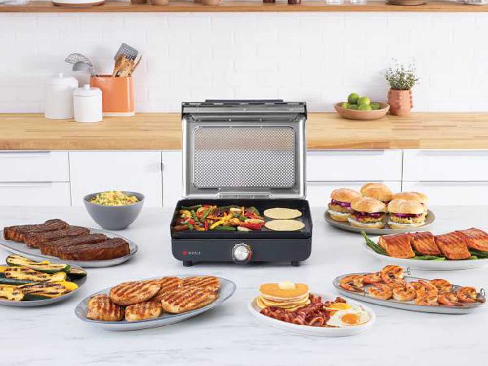 Ninja GR101EU Gril Sizzle 1450W 28 x 37cm, Crna