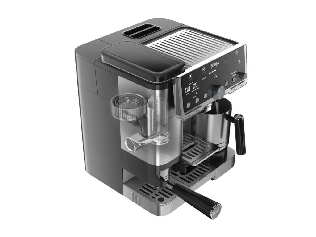 Ninja ES701EU Luxe Pro Aparat za kafu 3u1 1650 W, Srebrno-crni