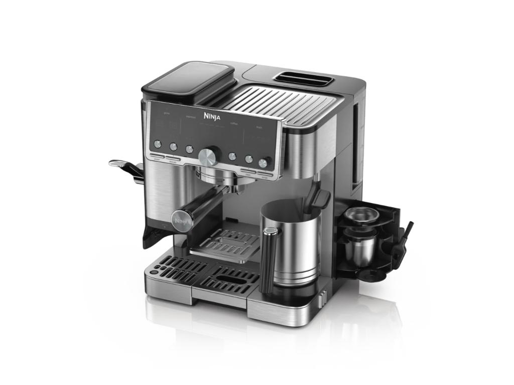 Ninja ES701EU Luxe Pro Aparat za kafu 3u1 1650 W, Srebrno-crni