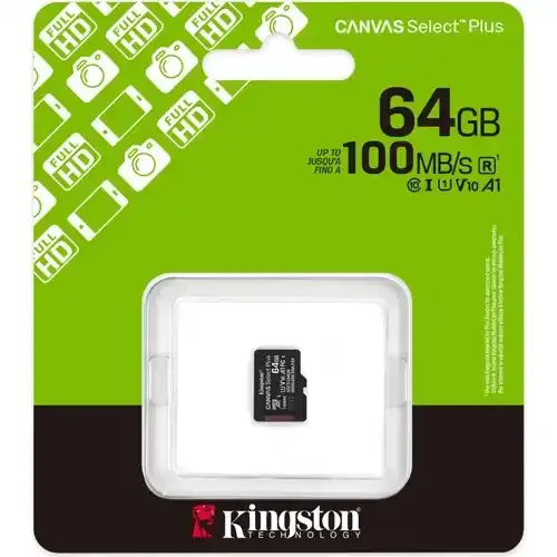 Kingston SDCS3/64GBGBSP Micro SD Card 64GB class 10