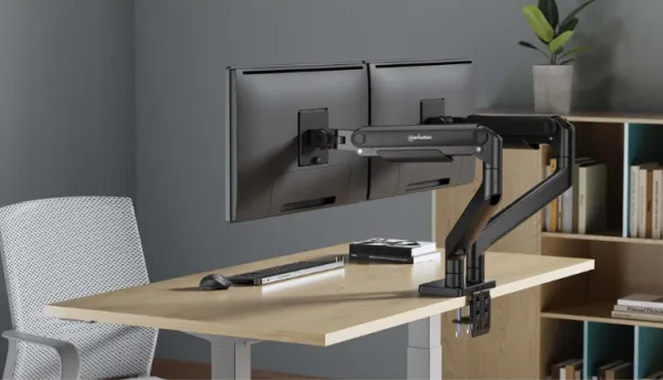 Manhattan 462587 Stoni nosač za 2 monitora 17"- 45