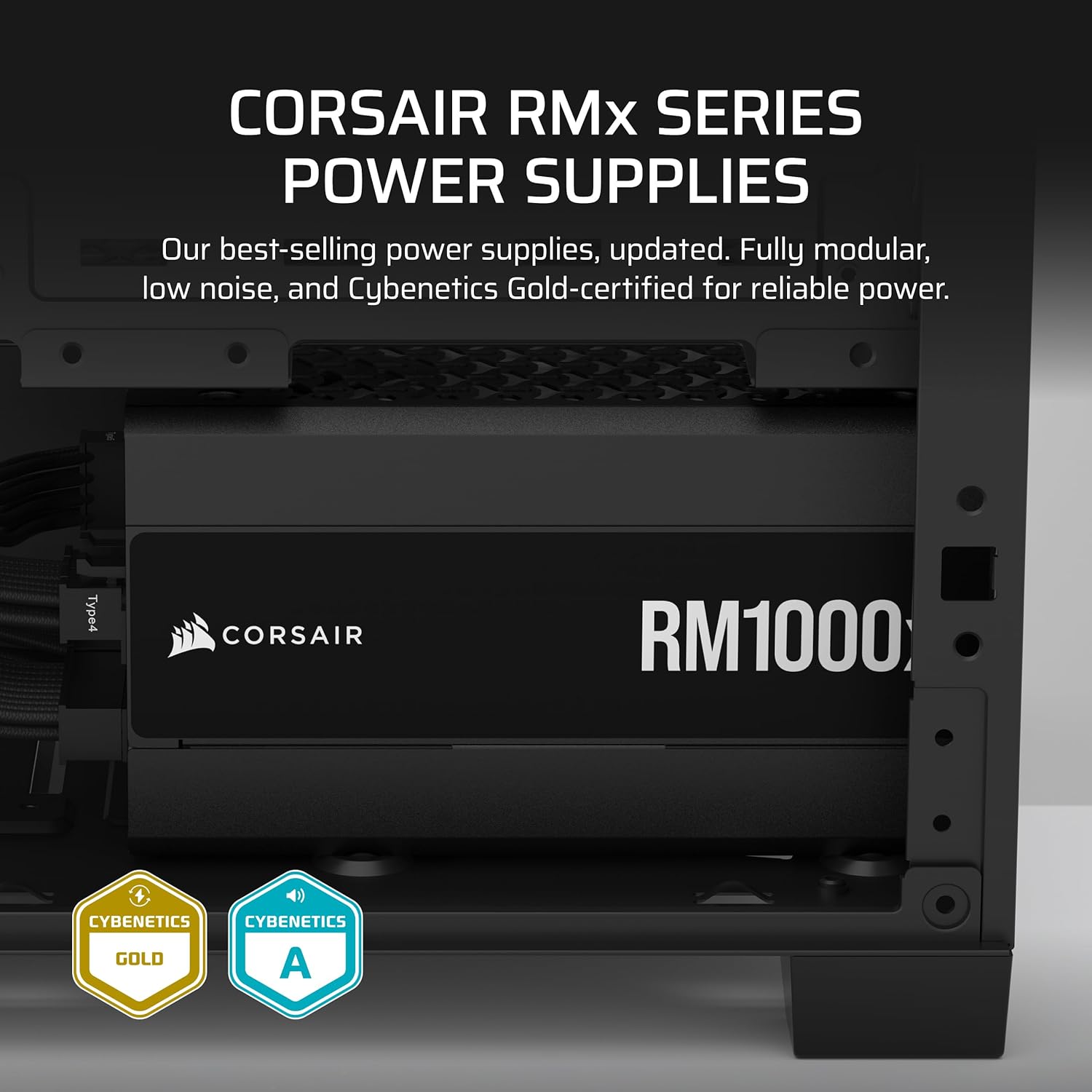 Corsair RM1000x Napajanje RMx Shift Series 1000 Watt ATX 3.1 Cybenetics GOLD modularno