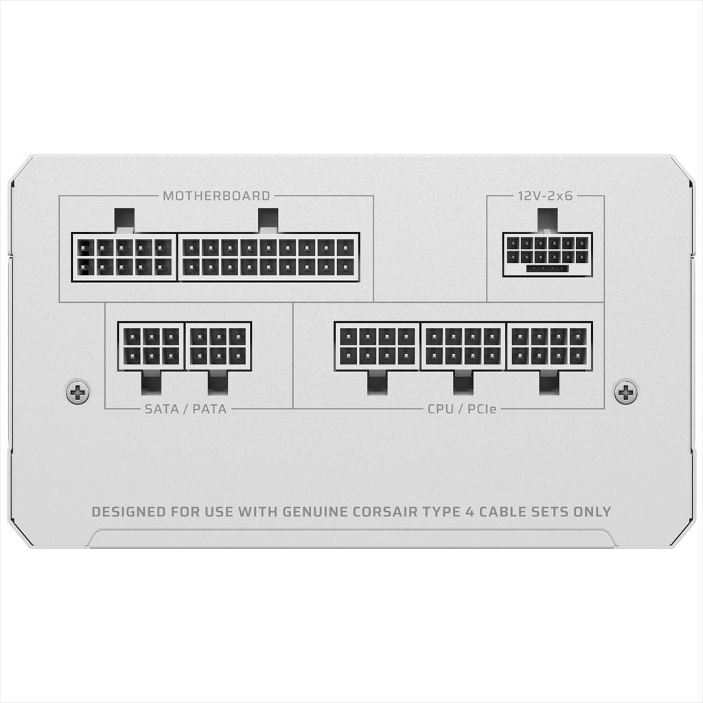 Corsair CP-9020292-EU napaјanje RM750E 750W 80 PLUS GOLD ATX 3.1 PCIe5.1 potpuno modularno, Belo
