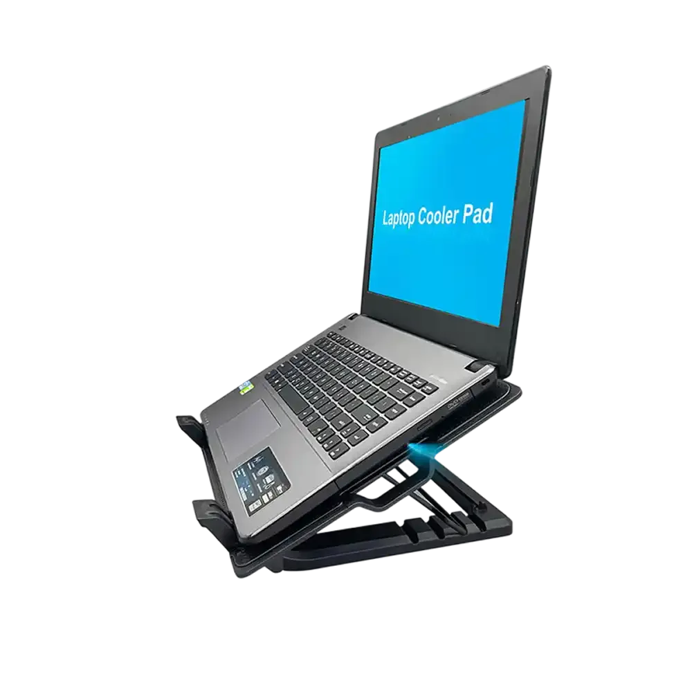 Zeus N211 Postolje za laptop 15.6"-17" Ventilator, Crno