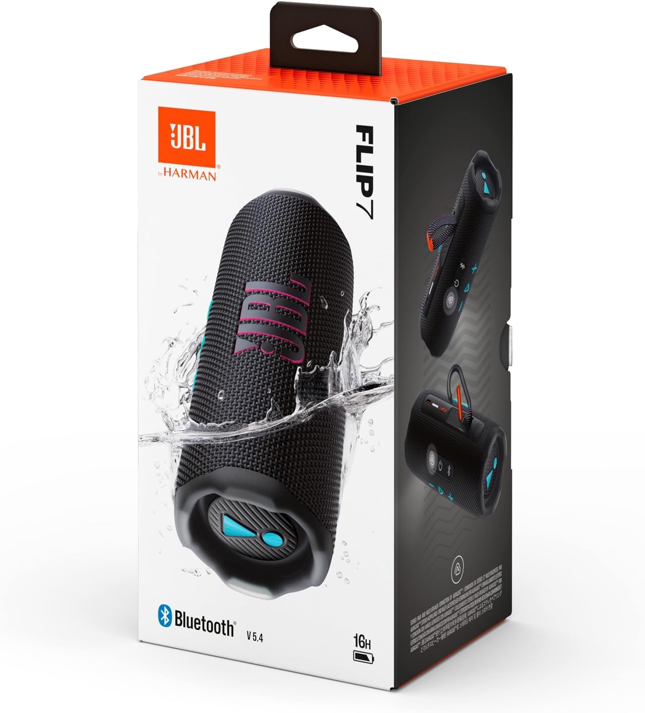 JBL Flip 7 Bluetooth zvučnik, Crna