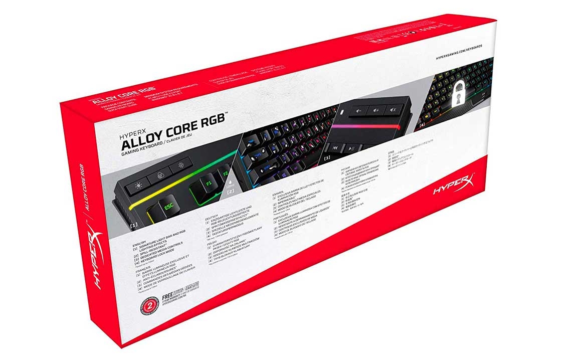 HyperX Alloy Core RGB Tastatura HyperX, Crna