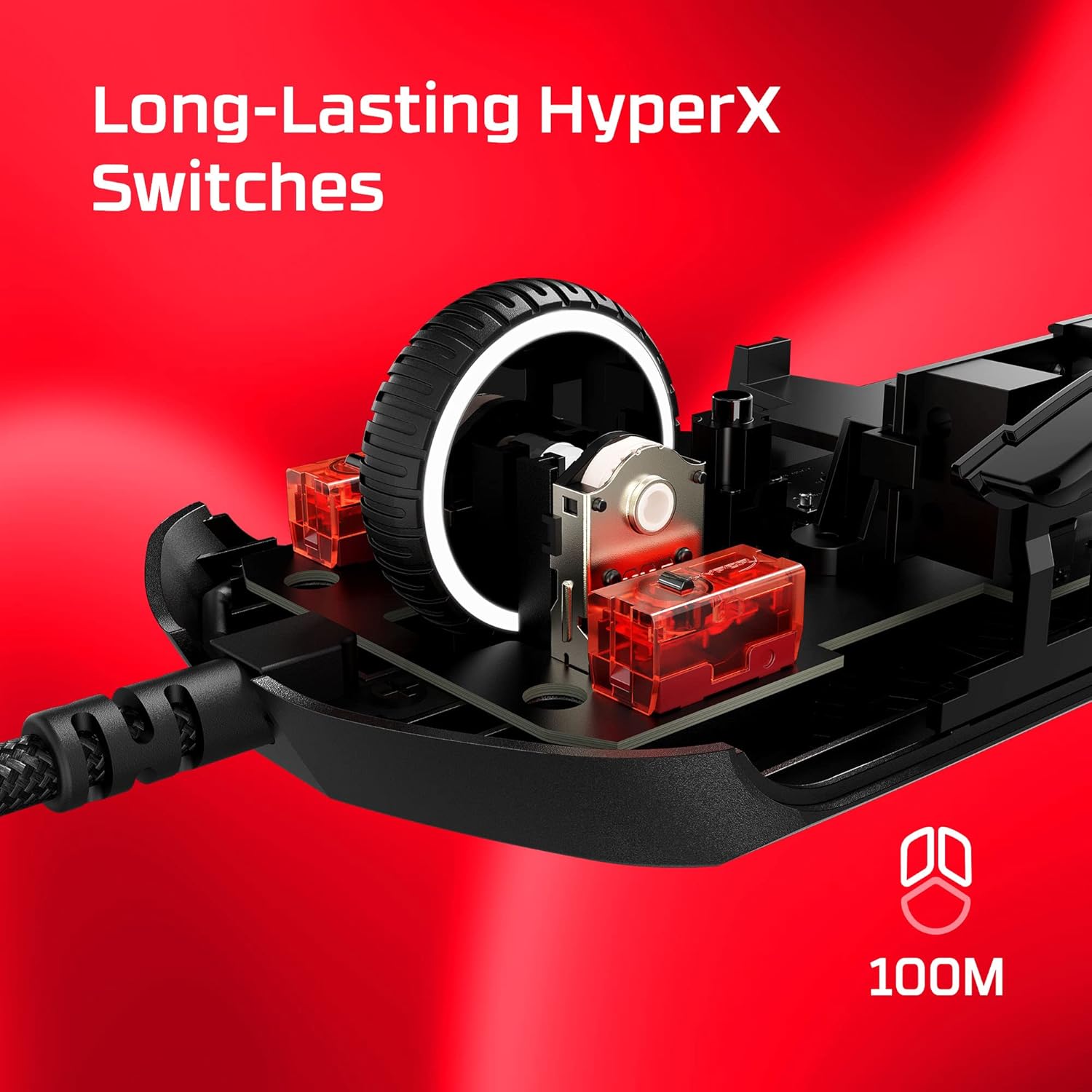 HyperX Pulsefire Haste 2 6N0A7AA Mis, Crna
