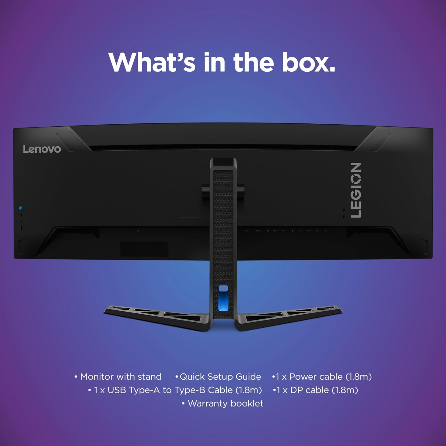 Lenovo R45w-30 Legion Gaming monitor 44.5" 5K 5120x1440 WLED VA 3000:1 (typical) 3000:1 99% sRGB 67B1GAC3EU