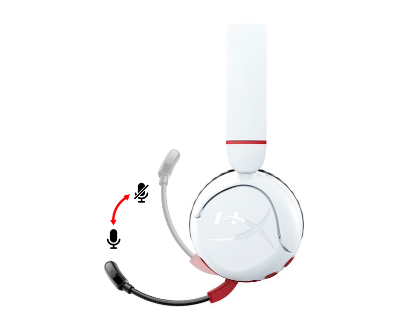 HyperX Cloud Mini Gaming slušalice sa mikrofonom White Wireless