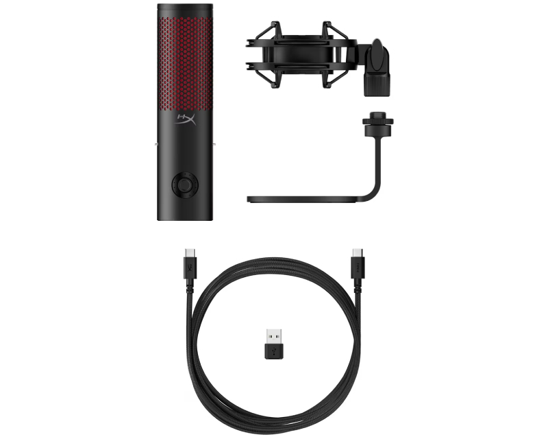 HyperX QuadCast 2 Mikrofon USB, Crni