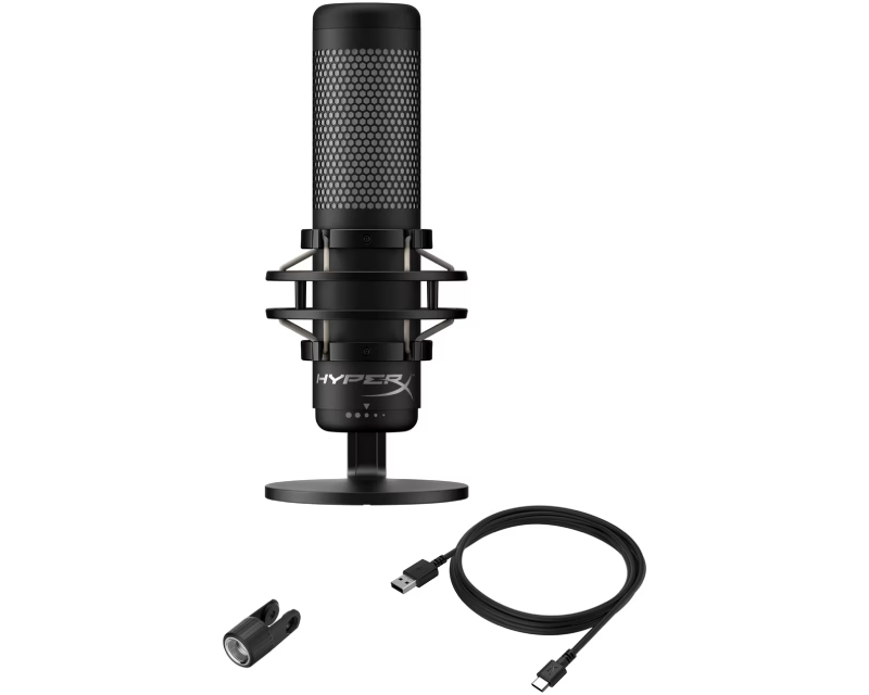 HyperX QuadCast 2 Mikrofon USB, Crni