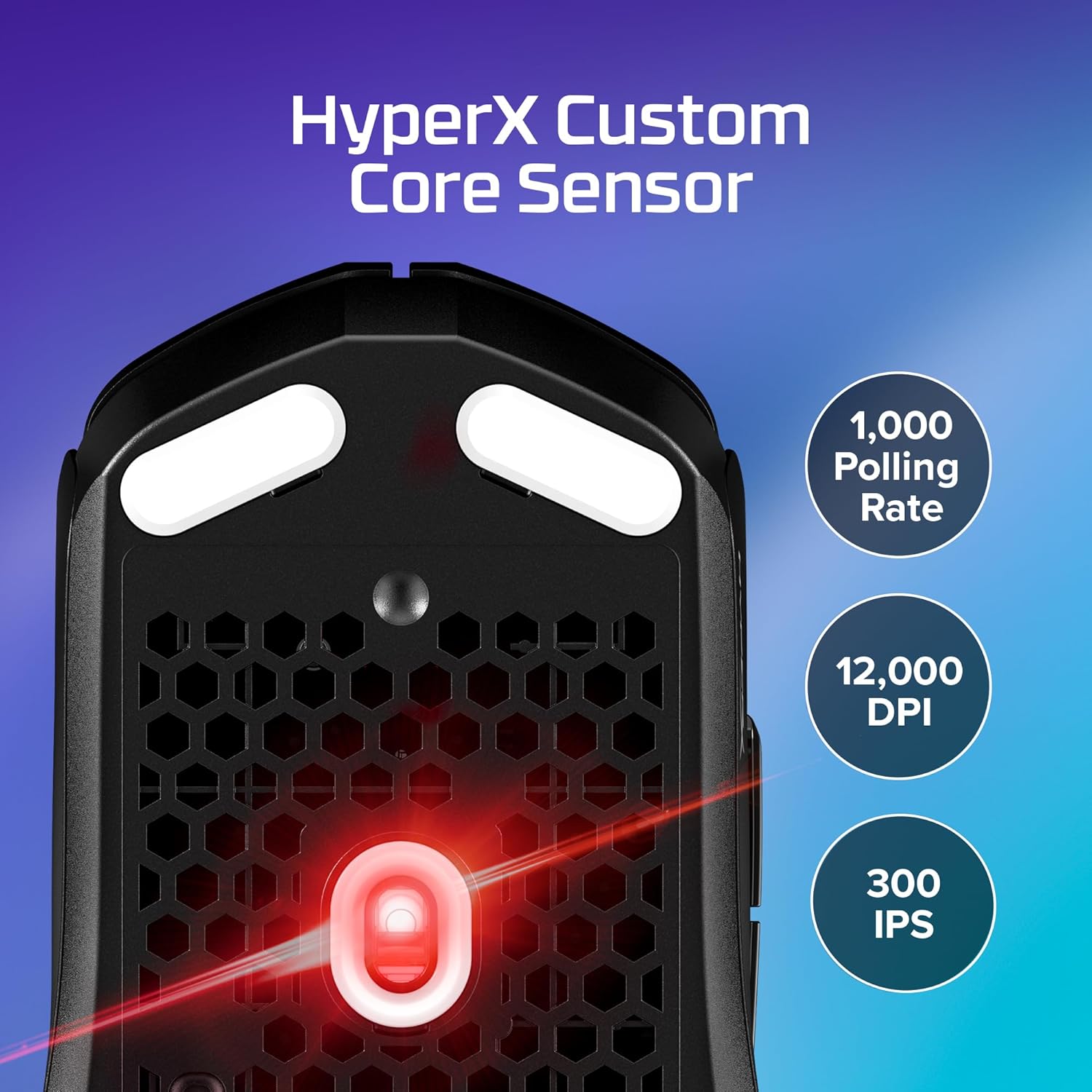 HyperX Pulsefire Haste 2 Core Gaming miš, Crni