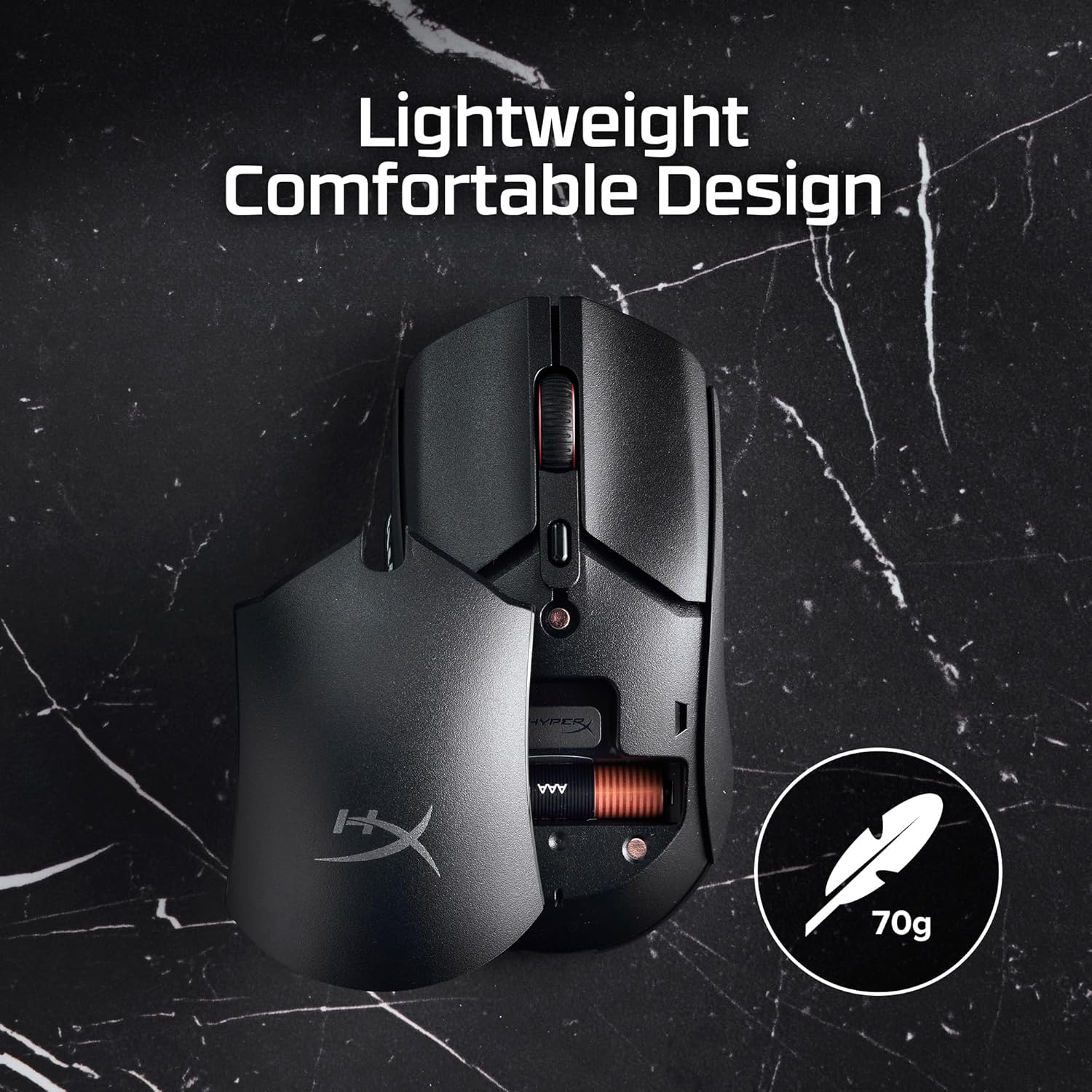HyperX Pulsefire Haste 2 Core Gaming miš, Crni