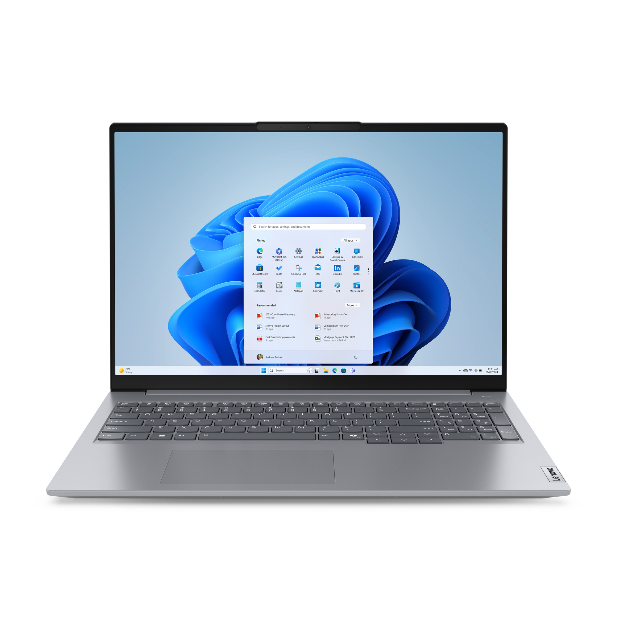 Lenovo ThinkBook 16 G7 Laptop Ryzen 7 7735HS 8C/16T 16GB DDR5 SSD 512GB PCIe 2242 16"(1920x1200) IPS300n Radeon 680M 21MW001MYA