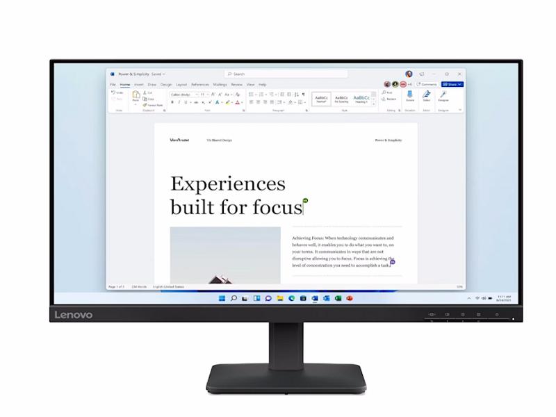 Lenovo 68C2KAC1EU Monitor L24-4e 23.8" Full HD IPS HDMI VGA VESA
