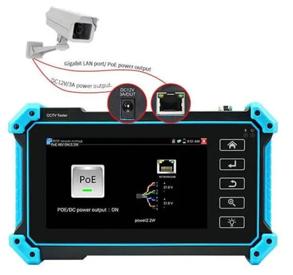 Noyafa NF-IPC715 Testni CCTV monitor 5.4" 8MP CVI TVI AHD