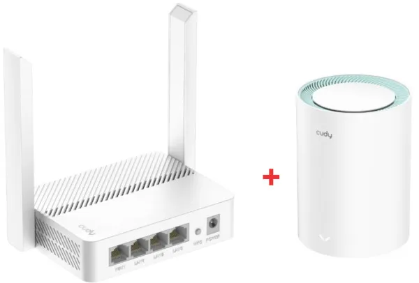 Cudy WR300 Ruter + M1300 AC1200 Wi-Fi Set, Beli