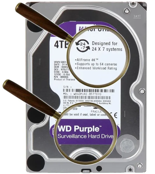 Western Digital WD43PURZ HDD 3.5 4TB 24/7 5400RPM 256MB SATA3, Purple