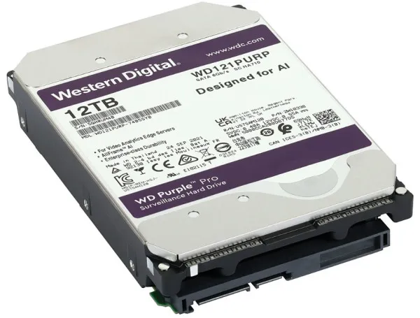 Western Digital WD121PURP HDD 3.5 12TB 24/7 7200RPM 256MB SATA3, Purple