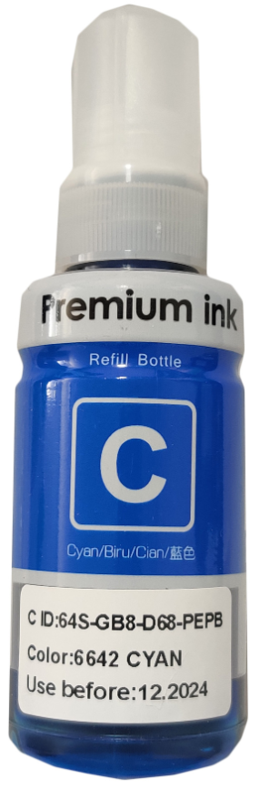 SINOCOPY T6642 Mastilo INKJET Dopuna 70 ml, Cyan