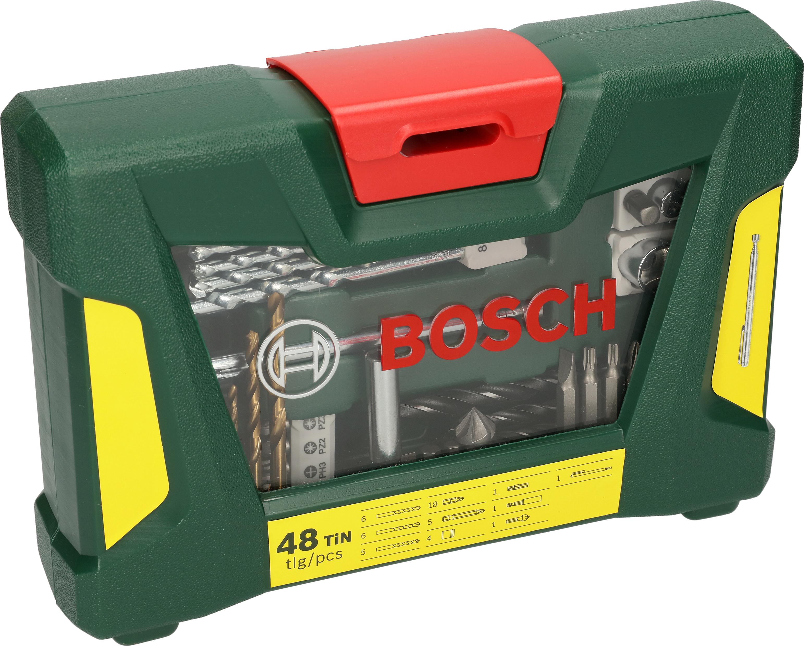 Bosch 2607017314 V-Line TiN set burgija i bitova sa magnetnim štapom 48-delni