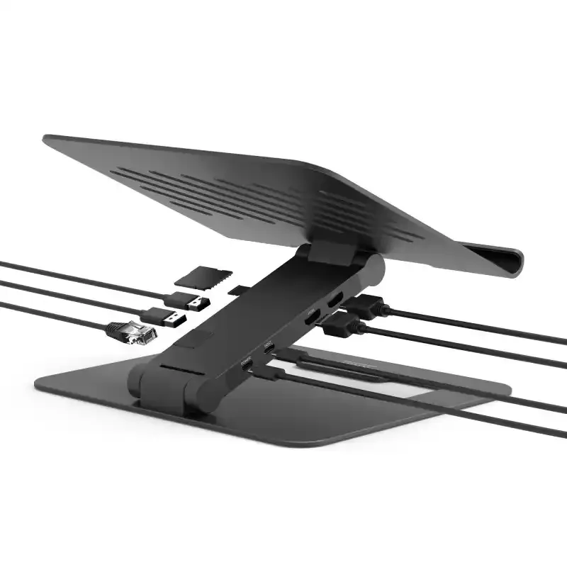 Port Designs Postolje za laptop sa docking stanicom 2 x 4K USB-C 7in1 85W 17