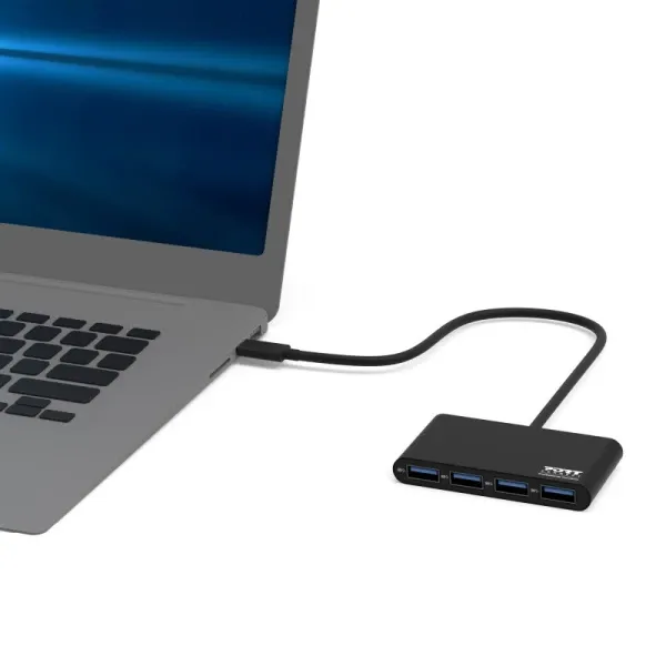 Port Designs USB-C hub 4x USB-A 3.0