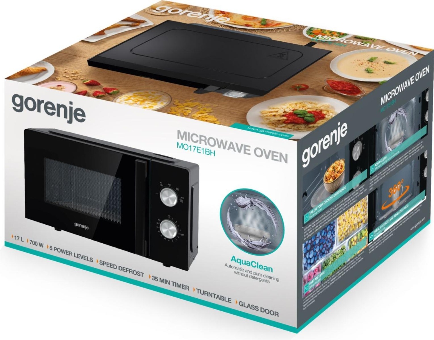 Gorenje MO 17 E1BH Mikrotalasna 17l/700W, Crna