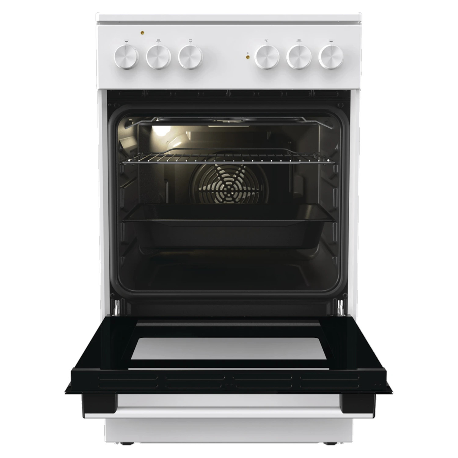 Električni šporet Gorenje GEC5A41WG širina 50cm/keramička ploča/ventilatorska rerna