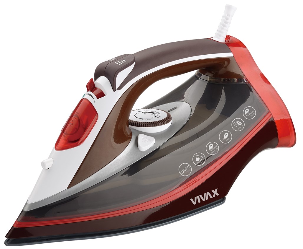 Vivax IR-2201CC Pegla na paru 2200 W 0,38 l, Crno-crvena