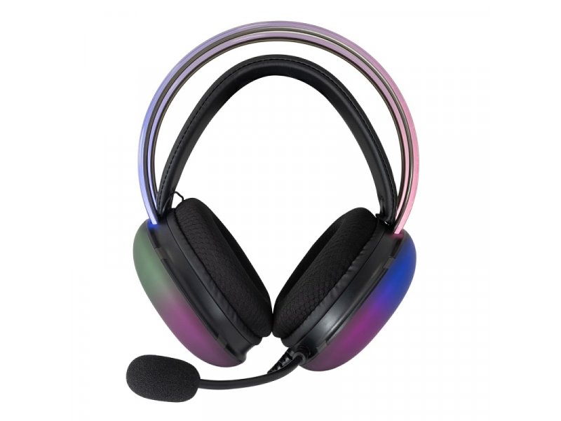 Slušalice sa mikrofonom White Shark FIREFLY 50mm/Multiplatform/RGB/Crna