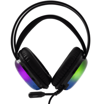 Slušalice sa mikrofonom White Shark PEACOCK 50mm/Multiplatform/RGB/Crna