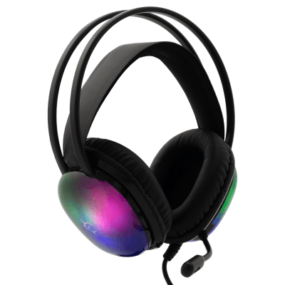 Slušalice sa mikrofonom White Shark PEACOCK 50mm/Multiplatform/RGB/Crna