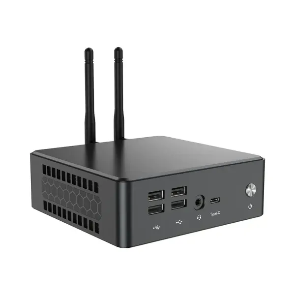 Zeus MPI12 Mini PC Intel i3-1220P 16GB DDR4 512GB SSD LAN Dual Wi‑Fi Bluetooth HDMI DisplayPort, Crni