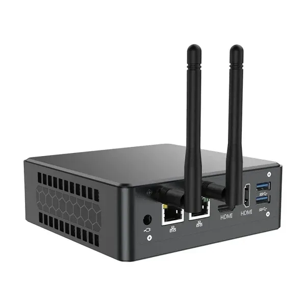 Zeus MPI12 Mini PC Intel i3-1220P 16GB DDR4 512GB SSD LAN Dual Wi‑Fi Bluetooth HDMI DisplayPort, Crni