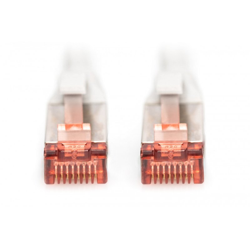 Digitus SSTP Kabl CAT 6 sa metalnim konektorom 10m DK1641100, Beli
